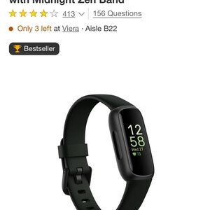 Fitbit Smartwatch with Midnight Zen Band